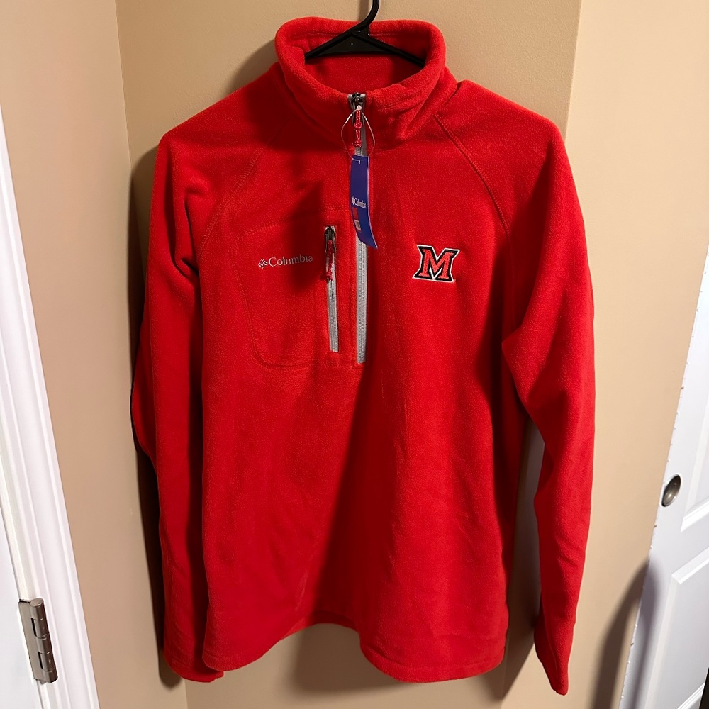 Miami University Columbia Fast Trek III Half Zip Fleece